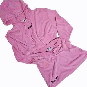 Pink Women's Hooded Lounge Set